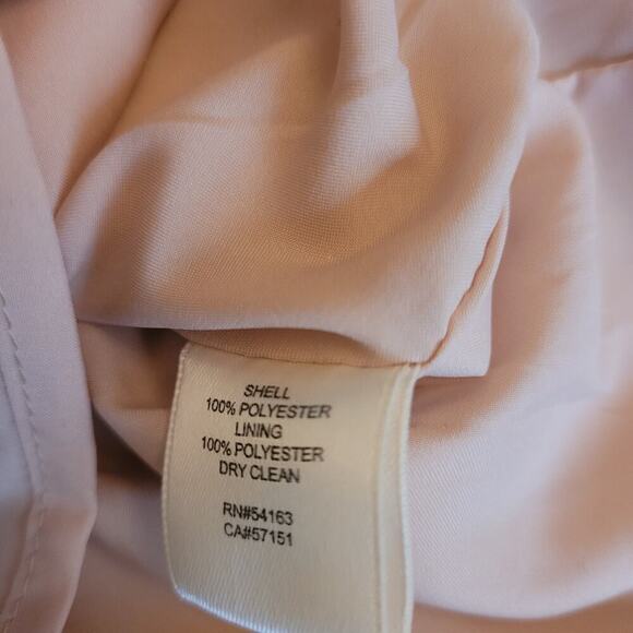 Eliza J Scalloped Lace Mini Dress Womens Size 8 White Tan Crochet Cocktail Party - Picture 5 of 8